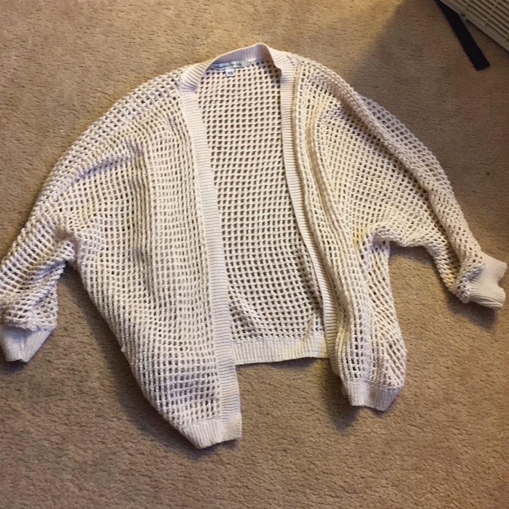 Slouchy Cream Pink Cardigan